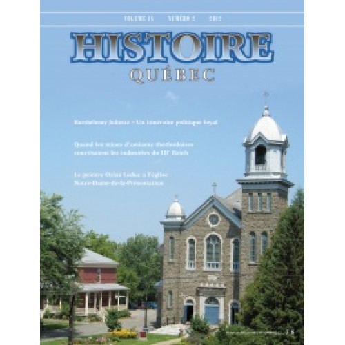 Histoire Québec Volume 18 numéro 2  Jeannine Ouellette