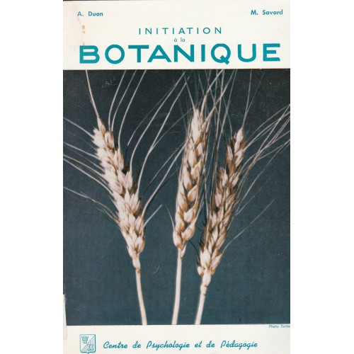 Initiation a la botanique A.Duon M. Savard