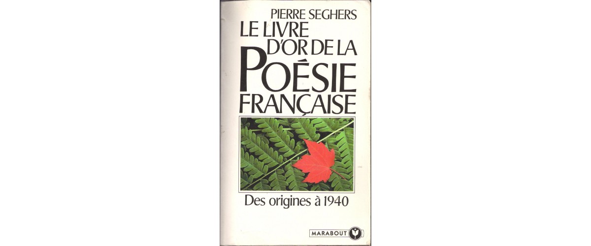 le livre de la poésie française