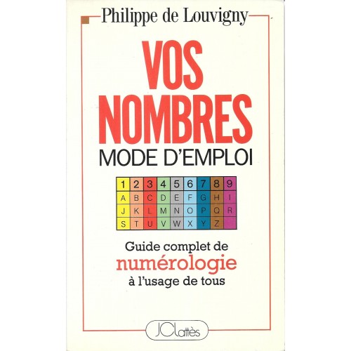 Vos nombres Mode d'emploi pour tous Philippe de Louvigny